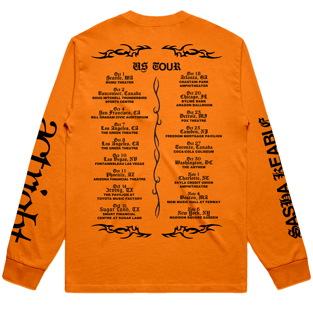 Capsule # 3 Sasha Keable - Long Sleeve Snake Tour Tee