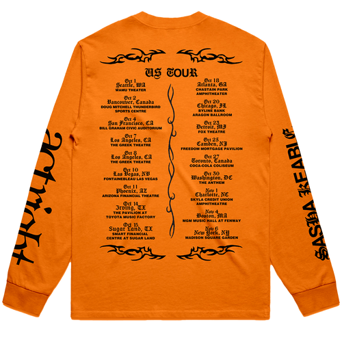 Capsule # 3 Sasha Keable - Long Sleeve Snake Tour Tee