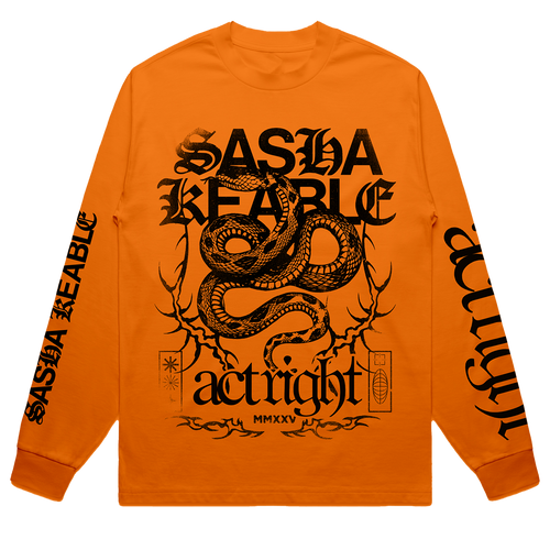 Capsule # 3 Sasha Keable - Long Sleeve Snake Tour Tee