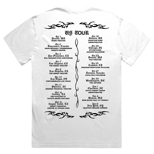 Capsule # 3 Sasha Keable - Snake Tour Tee (White)