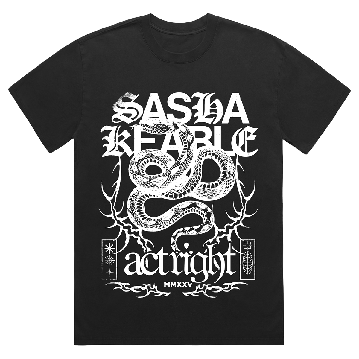 Capsule # 3 Sasha Keable - Snake Tour Tee (Black)