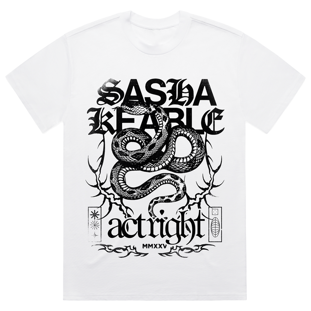 Capsule # 3 Sasha Keable - Snake Tour Tee (White)